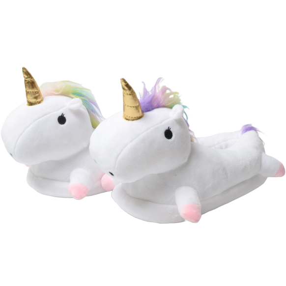 White Unicorn Slippers